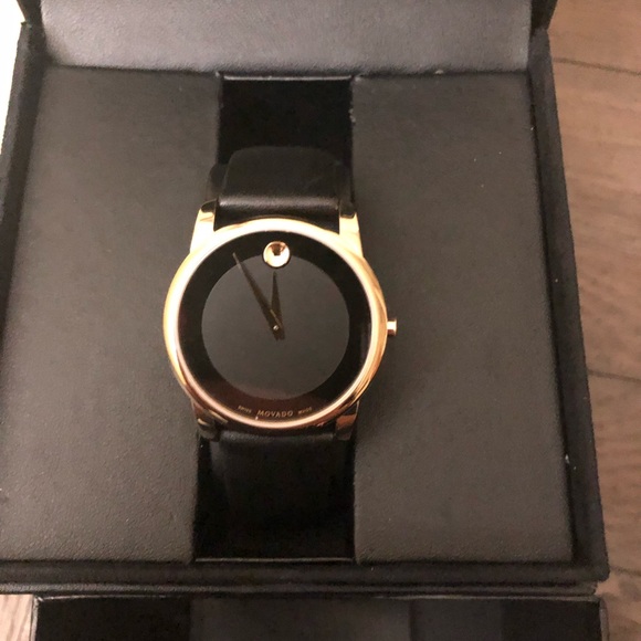 Movado Watch leather strap new main image 3